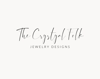 Calligraphy font, Modern calligraphy logo, Logo design, Jewelry logo, Photography logo instant download, Photoshop logo, Logo template 44