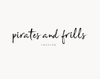 Logo template, Fashion label logo, Calligraphy brush font, Modern calligraphy logo, Handwritten logo, Handwriting font, Rustic font, DIY 55