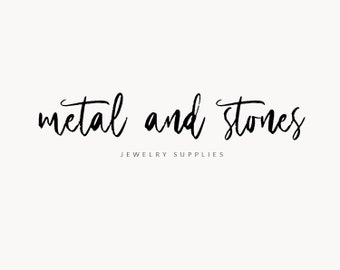 Jewelry logo, Calligraphy logo, Logo template, Brush font, Rustic logo, Small business branding graphic design, Editable logos, Modern 54