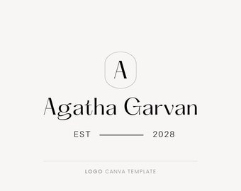 Logo design, Canva template logo, Monogram logo, Real estate logo template, Minimalist logo, Elegant logo, Business logo, Typography logo