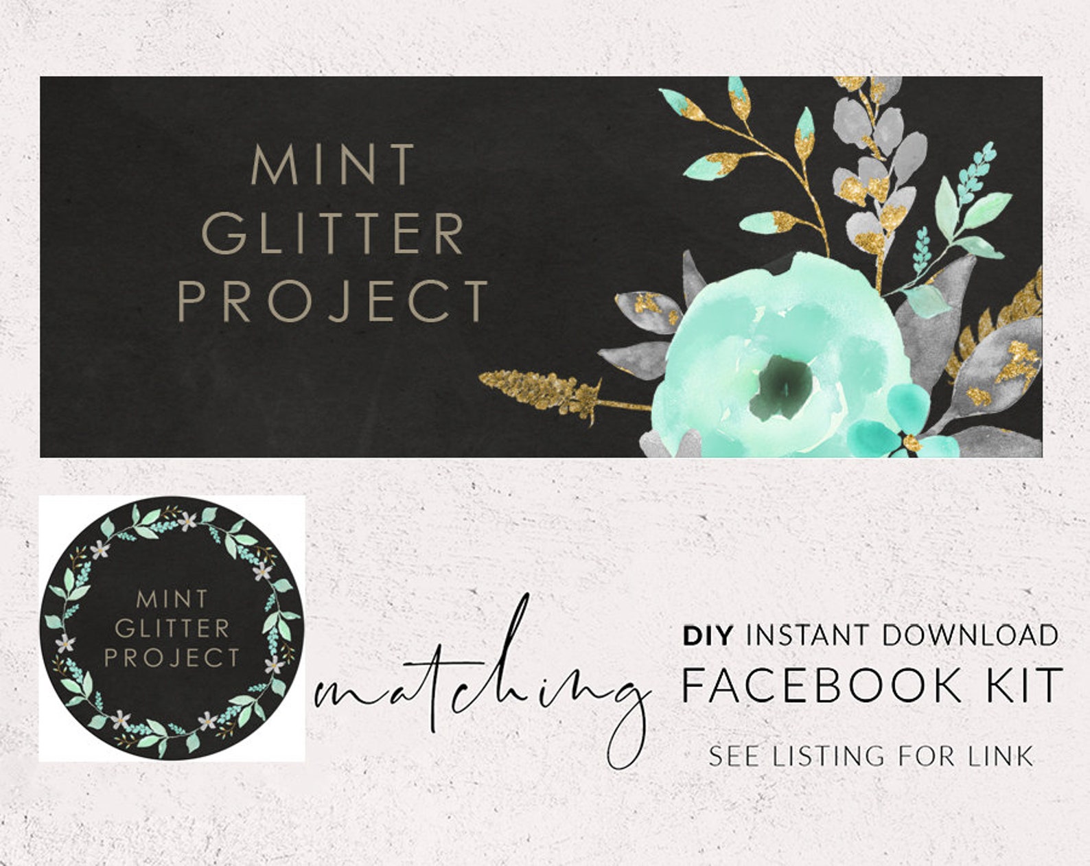 Etsy Branding Kit Templett Etsy Set Banner Design Custom Etsy