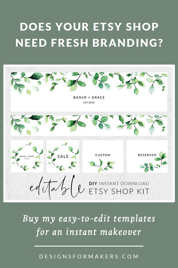 Etsy Banner Template