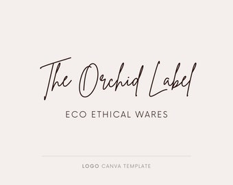 Boho logo design, Logo template, Canva logo template, Fashion logo, Minimalist logo, Logo design for small business, Calligraphy logo