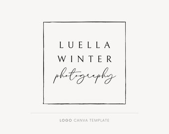 Fashion logo, Square sketch logo, Minimalist logo, Canva logo template, Fashion branding, Modern logo design, Boutique, Brand identity