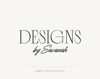 Logo design, Canva template logo, Fashion logo template, Minimalist logo, Elegant logo, Business logo, Typography logo, Designer template