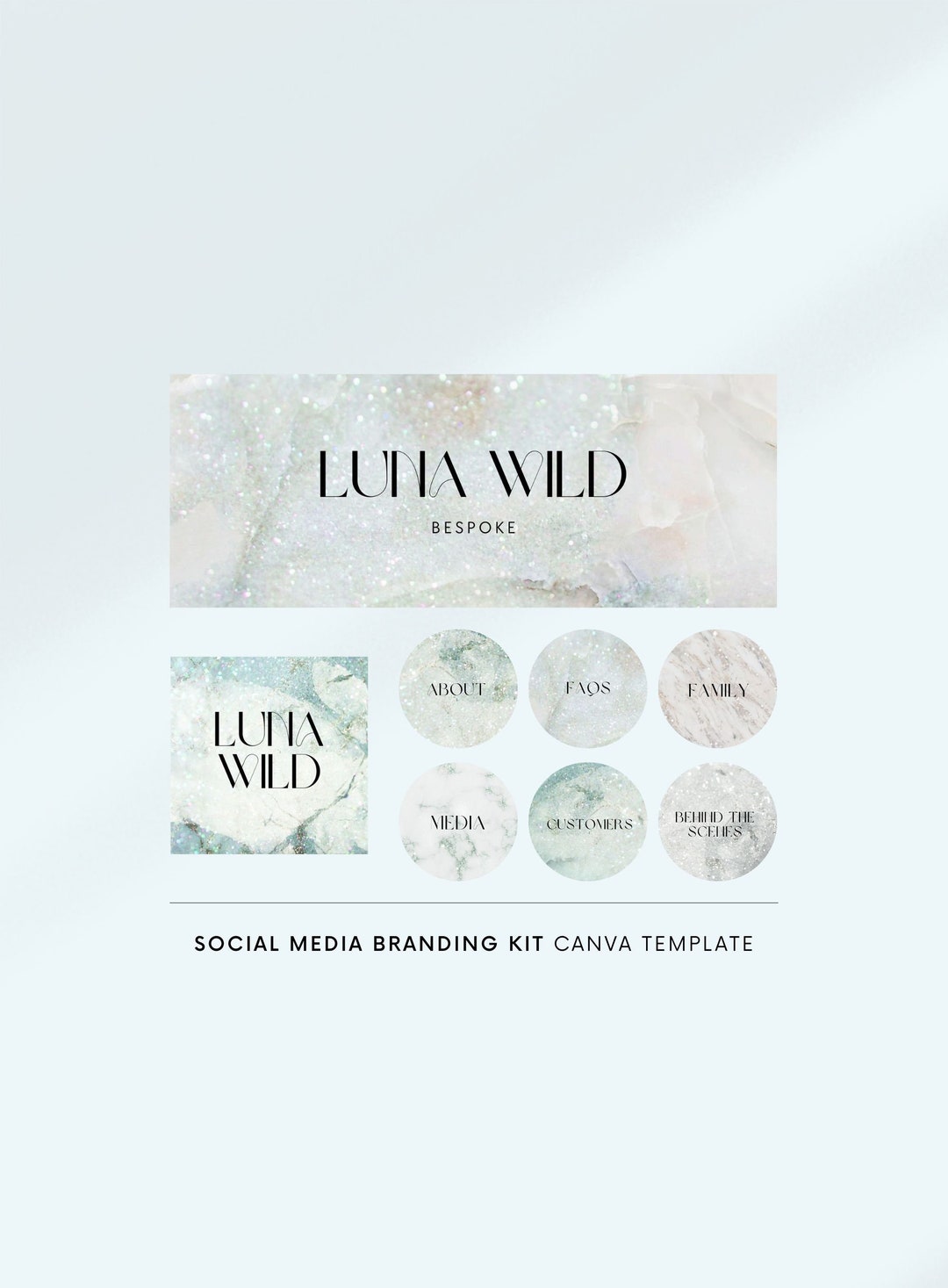 Social Media Branding Kit Canva, Social Media Templates, Facebook Cover ...