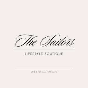 Minimalist logo design, Canva logo template, Simple logo, Modern logo, DIY logo, Small business, Luxury branding, Instant logo, Script font