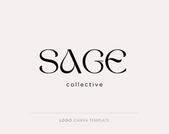 Logo design, Canva template, Modern logo template, Minimalist logo, Typography logo, Professional logo, Decorative font, Business logo