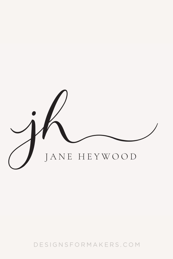 Modern Calligraphy Logo Design Premade Logo Design Photography