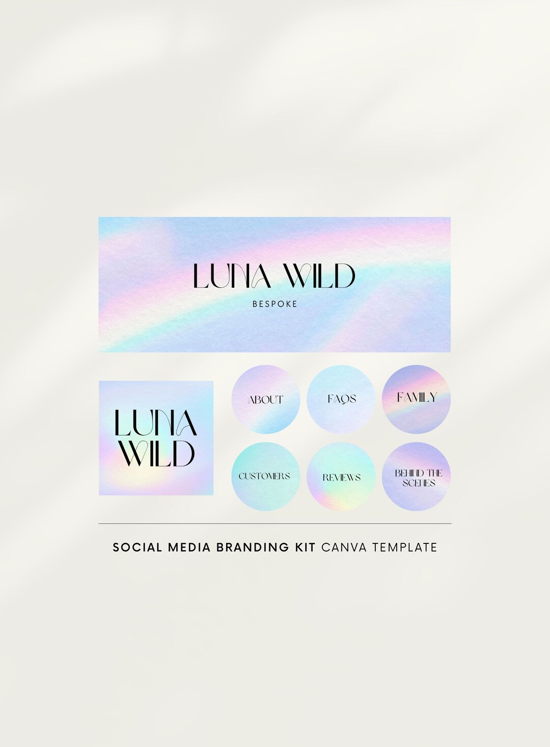 Social Media Branding Kit Canva, DIY Social Media Templates, Facebook ...