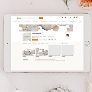 Etsy Cover Template, Etsy Shop Banner, Etsy Shop Kit, Earthy Colors ...