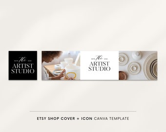 Etsy store graphics, Canva templates, Etsy shop kit, Sell on Etsy, Etsy sellers, Store branding, Etsy branding kit, Etsy logo, Etsy banner