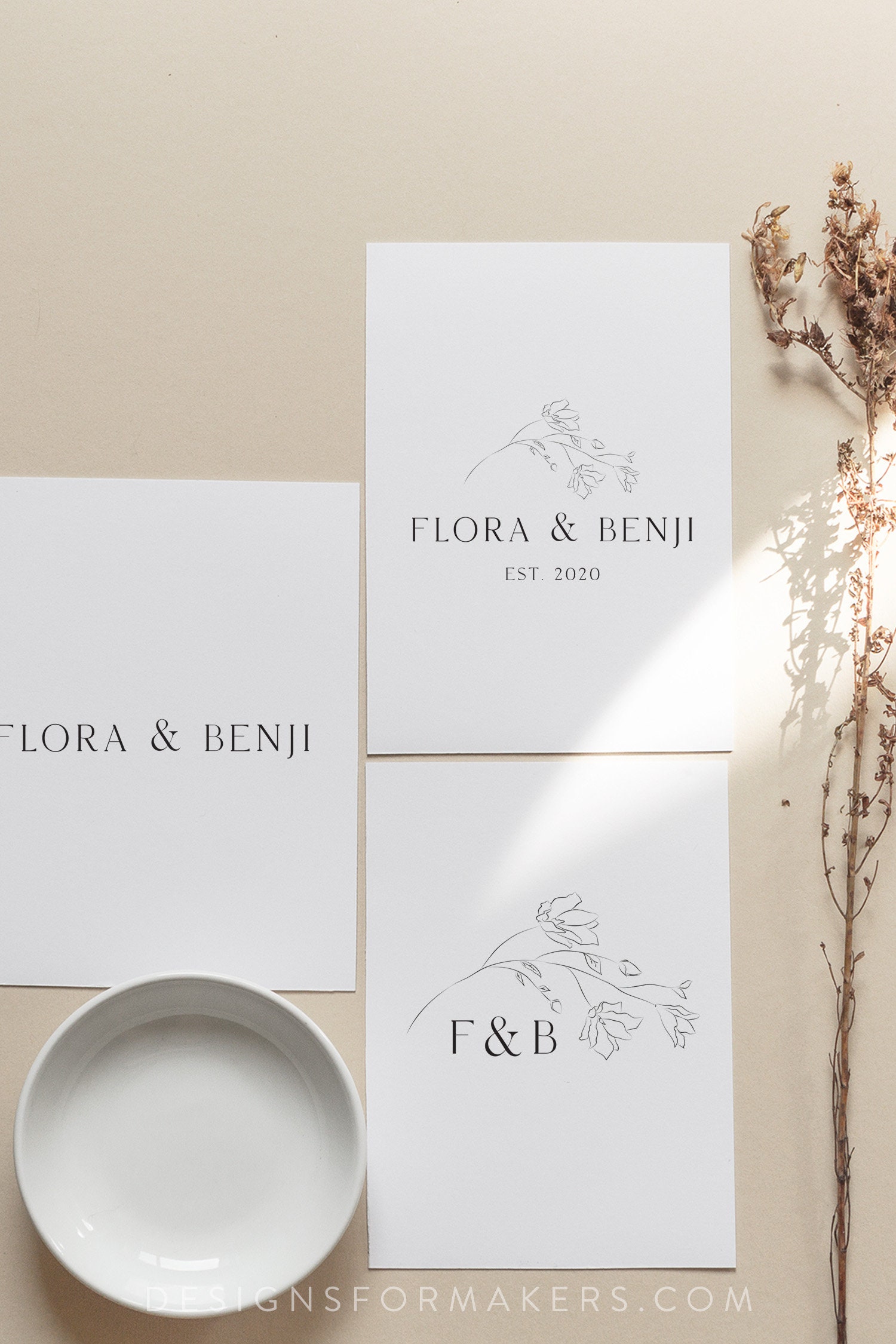 Wedding logo design Custom wedding logo Photography logo | Etsy