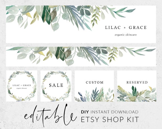 Etsy shop banner Etsy shop kit Etsy shop graphics Store | Etsy