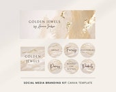 Social media branding kit canva, Social media templates canva, Facebook cover, Instagram story template, Instagram logo, Social media logos