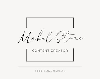 Boutique logo, Logo template, Canva design, Square logo, Minimalist logo, Graphic design template, Branding template, Modern logo download