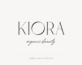 Canva logo template, Beauty logo, Elegant name logo, Premade logo, Editable logo, Custom logo design, Minimalist typography, Boutique logo