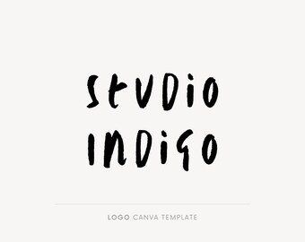 Canva template logo, DIY logo template, Logo designer, Minimalist logo, Creative business branding, Artist logo, Whimsical logo, Brush font