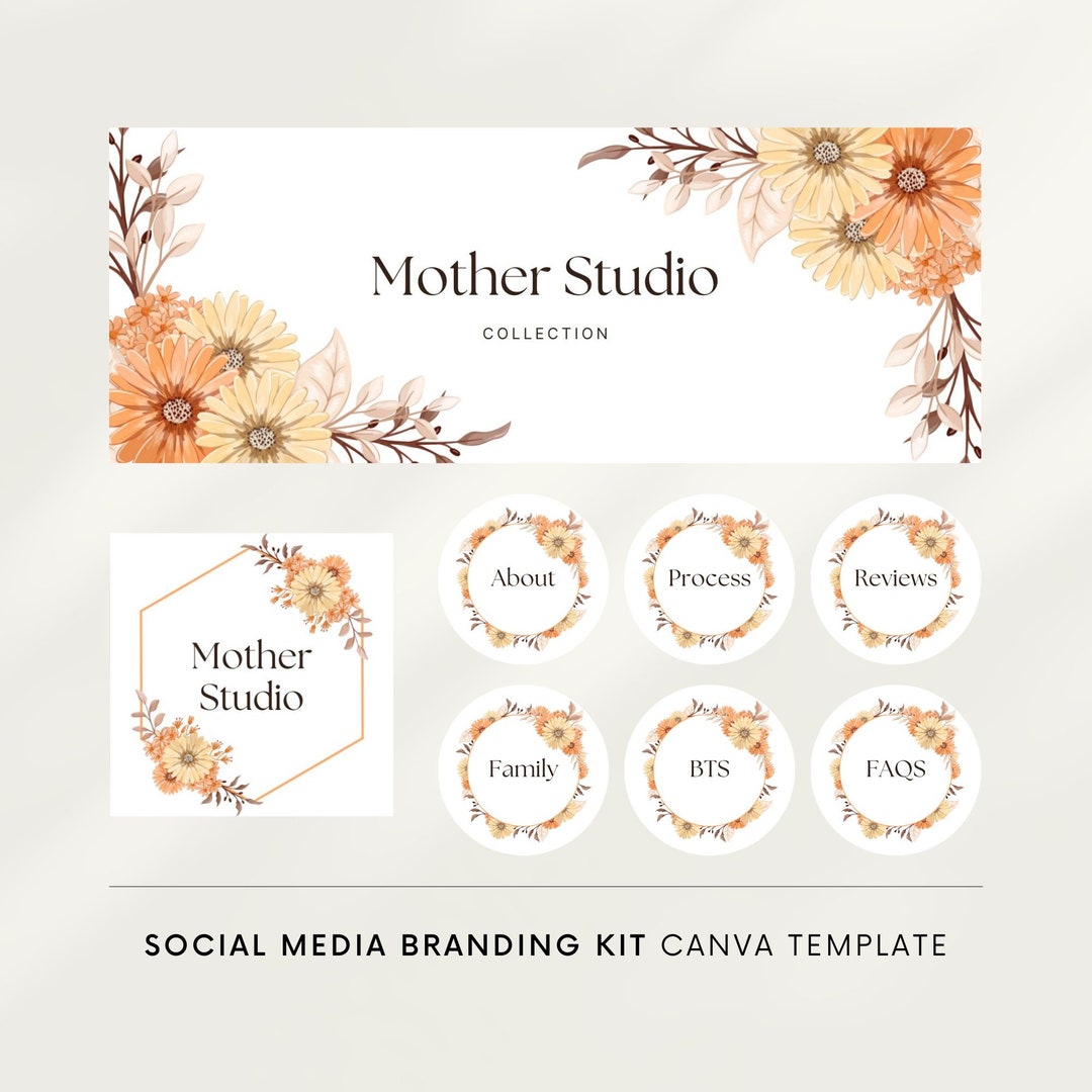 Canva Social Media Branding Kit Templates, Facebook Cover Template ...