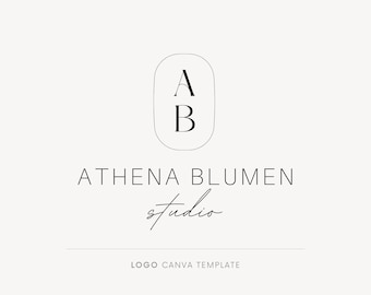 Elegant monogram logo design, Canva template logo, Logo template, Logo designer, Monogram logo, Minimalist logo, Professional business logo