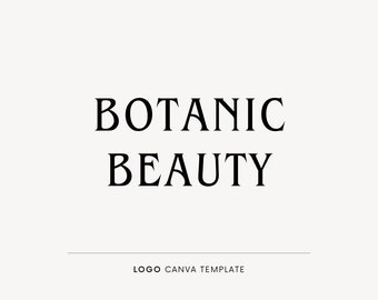 Typography logo design, Canva logo template, Modern logo, Minimalist logo, Elegant logo, Boutique business logo, Luxury branding, DIY logo