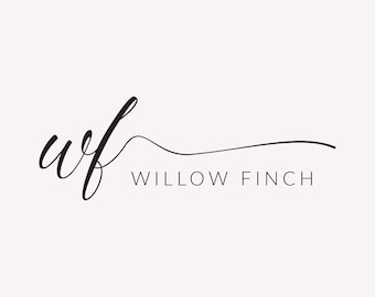 Calligraphy initials logo design, Premade logo design, Photography logo, Custom logo, Modern logo, Logo and watermark, Swash logo design