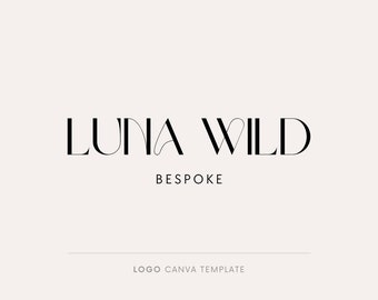 Logo design, Canva template, Logo template, Minimalist logo, Elegant logo, Business logo, Typography logo, Stylish logo, Luxury logo, DIY