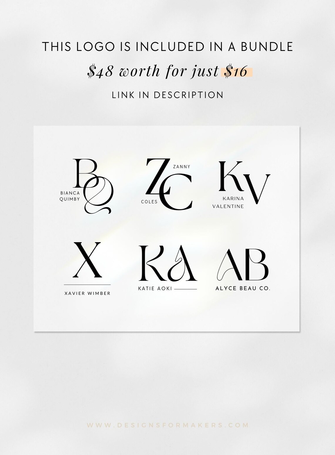 Minimalist Canva Logo Design Modern Logo Monogram Logo Etsy