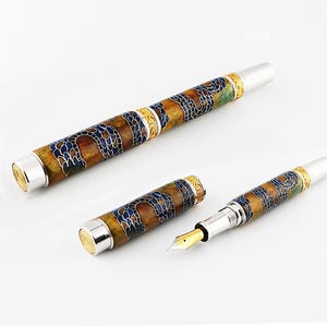 Vulpen, handgemaakt in cloisonné emaille, handgemaakt, uniek