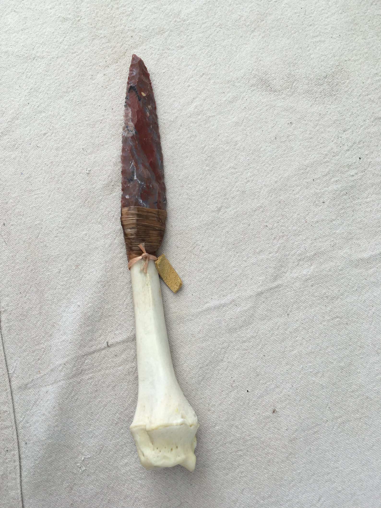 Flint head Deer Bone Handle Knife | Etsy