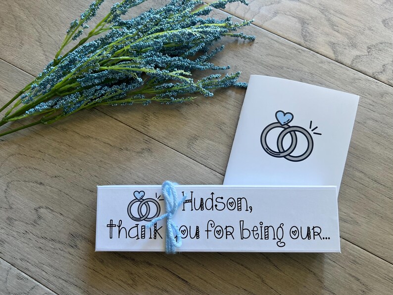 Wedding Reception Gift for Ring Bearer or Ring Security Thank You Crayons Gift with Mini coloring book from CrayonsRecycled image 4