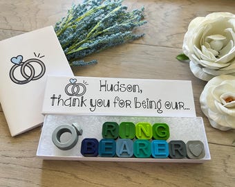 Ring Bearer Thank You Gift or Ring Security Thank You Gift Wedding Crayons from CrayonsRecycled