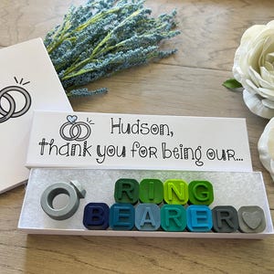 Wedding Reception Gift for Ring Bearer or Ring Security Thank You Crayons Gift with Mini coloring book from CrayonsRecycled image 2