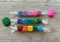 Easter Basket MINI Kids Rainbow Name Crayons Custom Gift from CrayonsRecycled