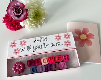 Flower Girl Proposal or Flower Girl Thank You Crayon Gift for Wedding Reception from CrayonsRecycled