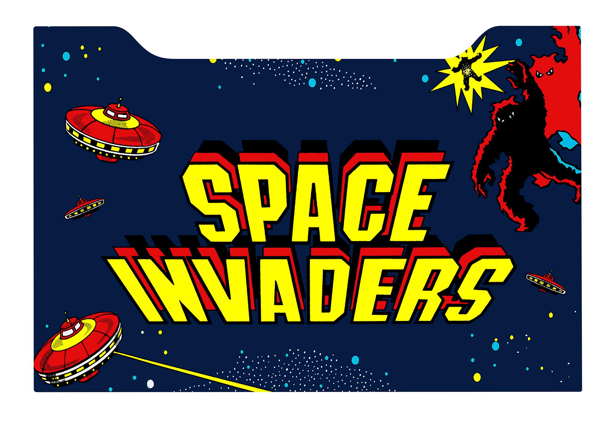 Autocollants Arcade Space Invader - Graphiques Rétro Pour Borne D'arcade - Toutes Tailles - NEUF