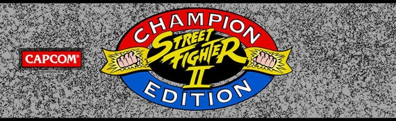 Street Fighter 2 Champion Edition Arcade Cabinet Graphics