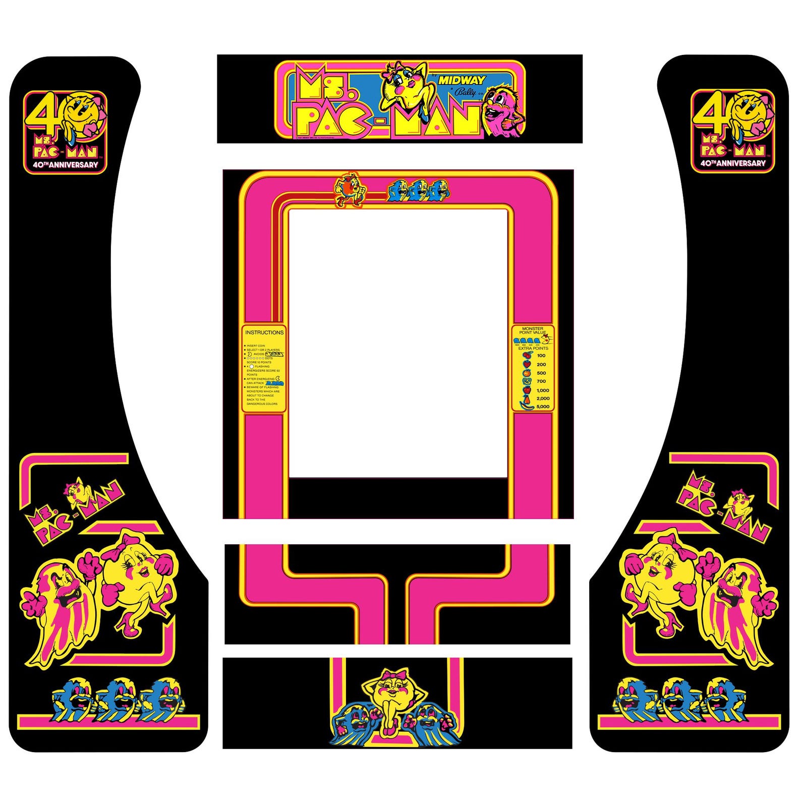 Arcade 1up Partycade Decal Graphics Sticker Kit - Etsy
