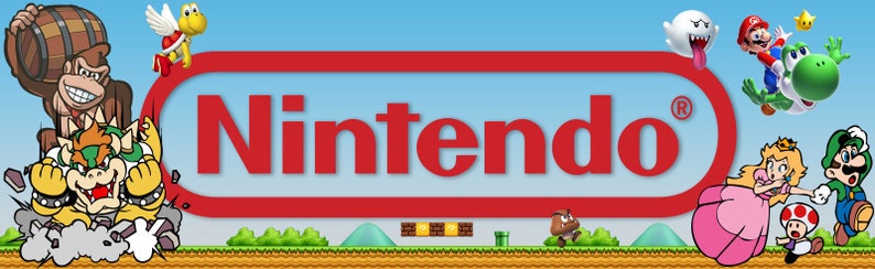 Nintendo Mario Brothers Arcade Marquee For Header/Backlit Sign image 1