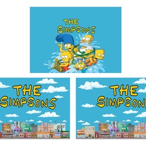 The Simpsons Arcade 1up Cabinet Riser Graphics Decals Stickers