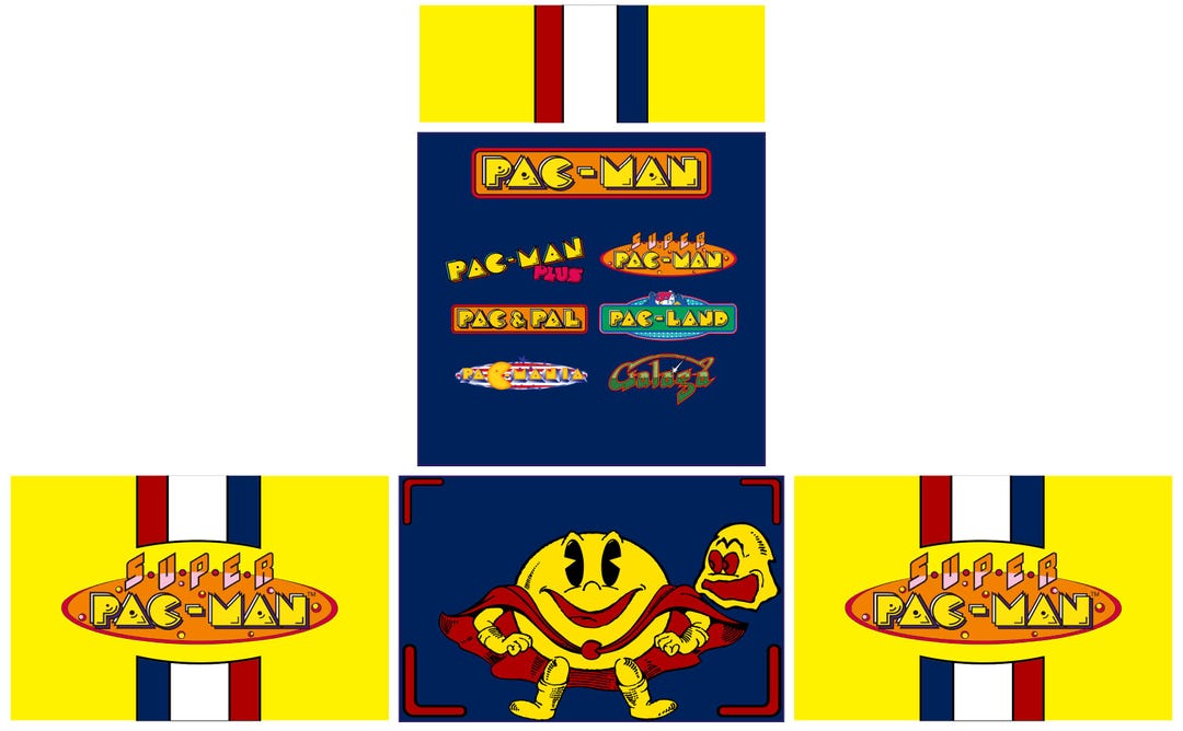 Arcade1up Riser Stickers Super Arcade1up Arcade Cabinet Riser Kickplate J-panel Graphics ...