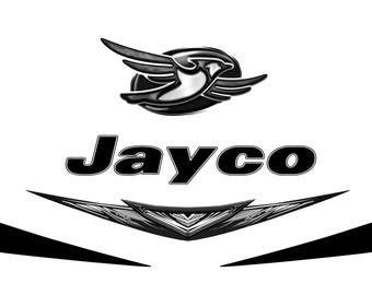 5 RV Trailer Camper Jayco Logo Front Cap Decals Graphics-3058-2