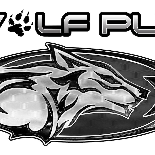 1 RV Trailer Camper Heartland Wolfpack badge Wolf Pup Logo Decal Graphic -2202-6