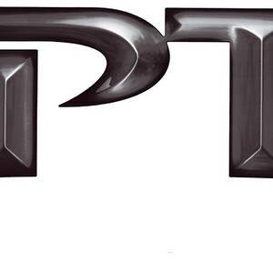 May include: The word "RAPTOR" in a glossy, dark gray, 3D-style font. The letters have a metallic sheen and are slightly curved, giving a dynamic appearance. The background is plain white.