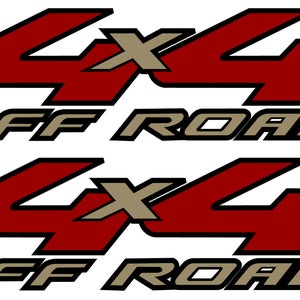 2 4x4 Off Road Bed Decals Stickers Ford Chevy Dodge Truck T-44-3