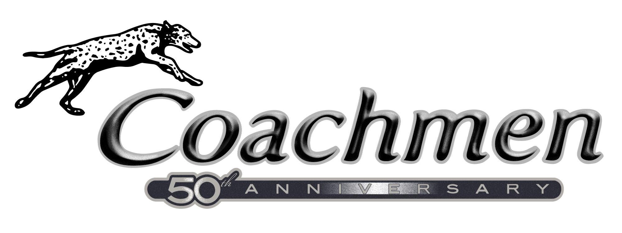 1 RV Trailer Camper Coachmen 50th anniversary leprechaun Logo Decal Graphic-3092