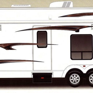 RV, Trailer Harley Hauler, Camper, Motor-home Large Decals/Graphics Kit-K-0007