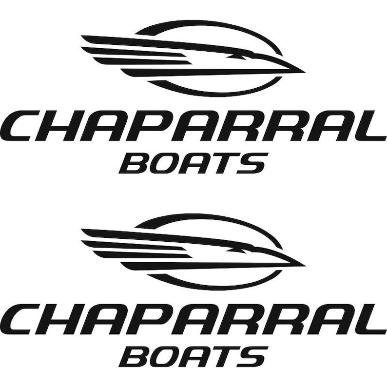 2 Chaparral Boat Trailer Logo Graphics Decals 45