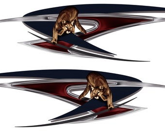 2 RV Trailer Camper Puma Graphics Decals -2235