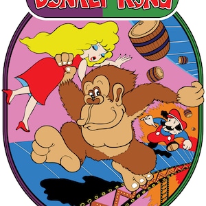 Donkey Kong Arcade Cabinet Graphics for Reproduction Side Art - Etsy